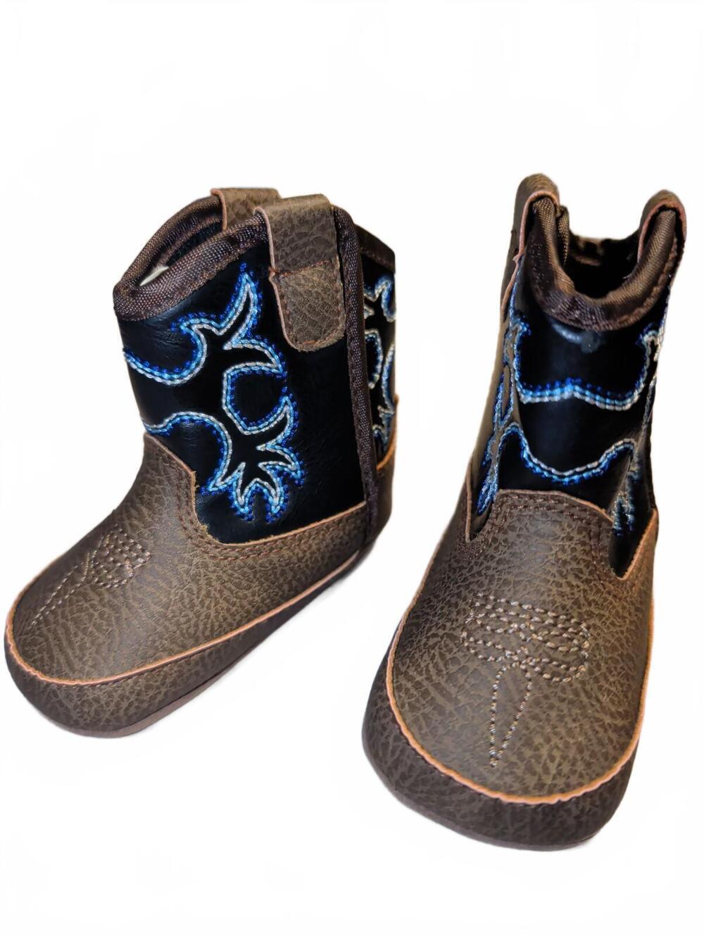 Ariat Tombstone Baby Boy Cowboy Boots Brown and Black Infant Western
